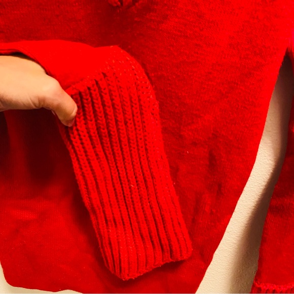 MIU MIU Vintage Y2K Red Quarter Zip Knit Sweater - Picture 4 of 5